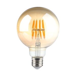 8W G95 LED FILAMENT BULB AMBER GLASS 2200K E27 217145