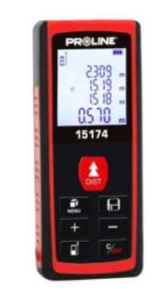 LASER DISTANCE METER 40M,PROLINE 15174