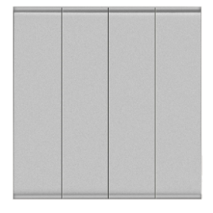 DURAGREEN GREY 4 GANG 2 WAY SWITCH
