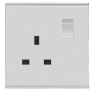 DURAGREEN GREY SINGLE SOCKET OUTLET