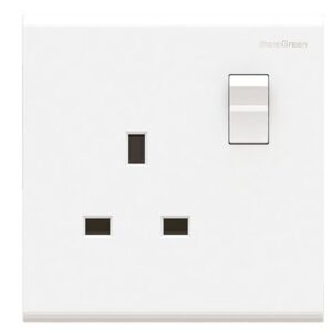DURAGREEN WHITE SINGLE SOCKET OUTLET