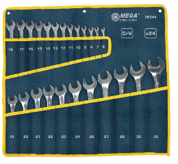 COMBINATION SPANNER SET - DIN 3113, 24 PCS  6-32 MM 35344 PROLINE