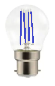LED BULB FILAMENT CLEAR GLASS 4W BLUE