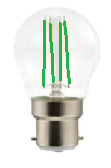 LED BULB FILAMENT CLEAR GLASS 4W GREEN