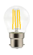 LED BULB FILAMENT CLEAR GLASS 4W ORANGE
