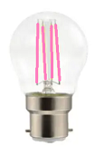 LED BULB FILAMENT CLEAR GLASS 4W PINK