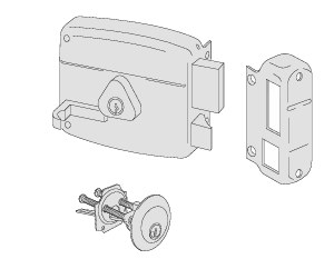 CISA LOCK 40MM 50160-40-1 RIGHT LOOSE CYLINDER