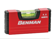 SPIRIT LEVEL MAGNETIC, POCKET, WITH 1 VIAL, 10cm, BENMAN 72874