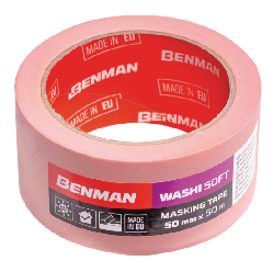 MASKING TAPE WASHI SOFT, 25mmx50m, BENMAN 73663