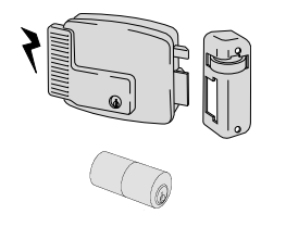 CISA ELECTRIC LOCK 11921-70-2 LEFT FIXED CYLINDER