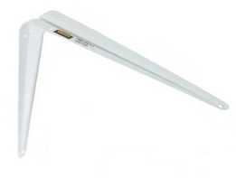 SHELF BRACKETS SPANISH TYPE, HEAVY DUTY, FFGROUP, WHITE 100x125x1mm 25745