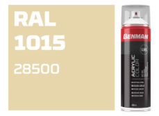 COLOR SPRAY, HIGH GLOSS LIGHT IVORY, BENMAN, 400ml - RAL 1015 28500