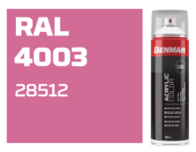 COLOR SPRAY, HIGH GLOSS ERICA VIOLET, BENMAN, 400ml - RAL 4003 28512