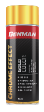 COLOR SPRAY, CHROME EFFECT GOLD, BENMAN 400ml 28536