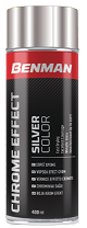 COLOR SPRAY, CHROME EFFECT SILVER, BENMAN 400ml 28537