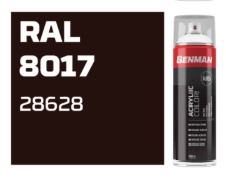 COLOR SPRAY, HIGH GLOSS CHOCOLATE, BENMAN, 400ml - RAL 8017 28628