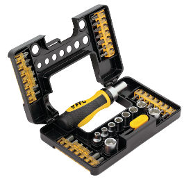 RATCHET SCREWDRIVER SET 38 IN 1, FFGROUP 39237