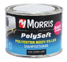 2 COMPONENTS POLYESTER FILLER POLYSOFT 1Kg, BEIGE, MORRIS 45284