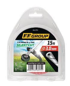 TRIMMER LINE SILENT CUT, DUO CORE ELLIPSE TWISTED 2,0mmX15m, FFGROUP 46072