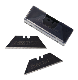 SPARE BLADES BLACK FOR UTILITY KNIFE 60x19x0,6mm, BENMAN (10pcs) 71081