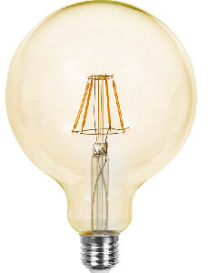 12W G125 LED FILAMENT BULB AMBER GLASS 2200K E27 217456