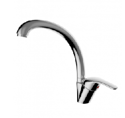CHROME KITCHEN MIXER HIGH SPOUT